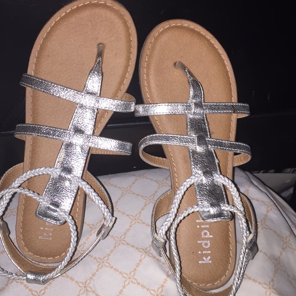 Silver sandals